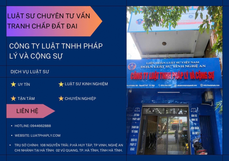 Luật sư chuyên tư vấn tranh chấp đất đai tại Công ty Luật TNHH Pháp Lý và Cộng sự